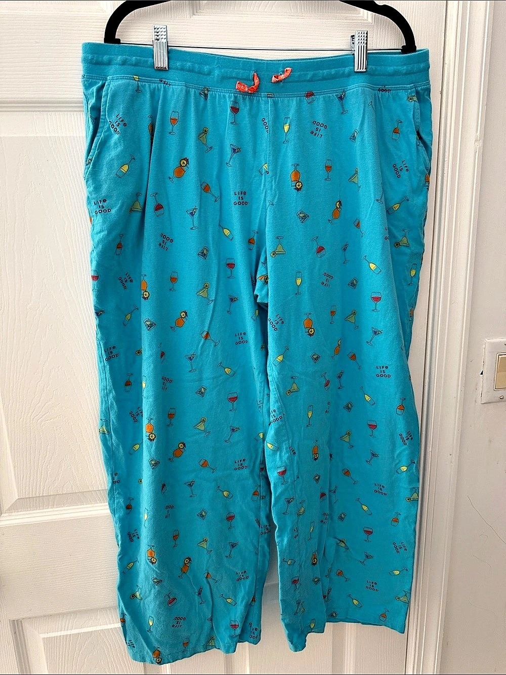 Life Is Good Women's Martini and Cocktail Pattern Lightweight Sleep Pant